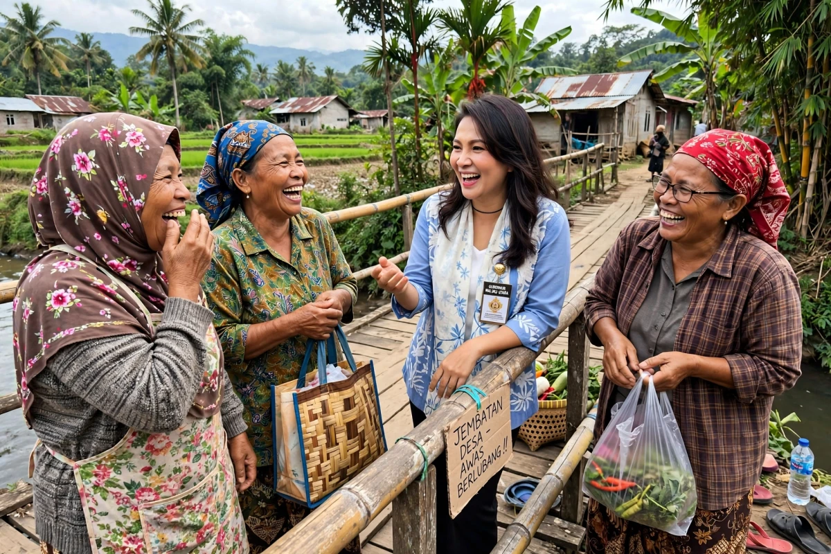 Gub Sherly dan Emak-Emak: Momen Kocak yang Bikin Ngakak