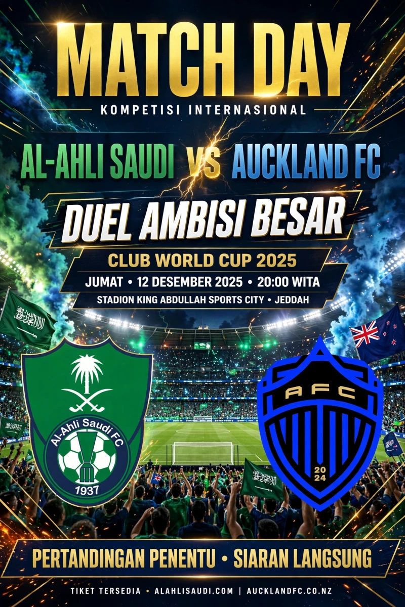 Al-Ahli Saudi vs Auckland FC: Pertarungan Antar Benua