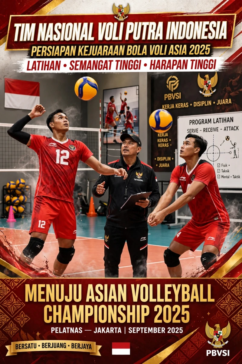 Kejuaraan Bola Voli Putra Asia: Indonesia Siap Berikan yang Terbaik