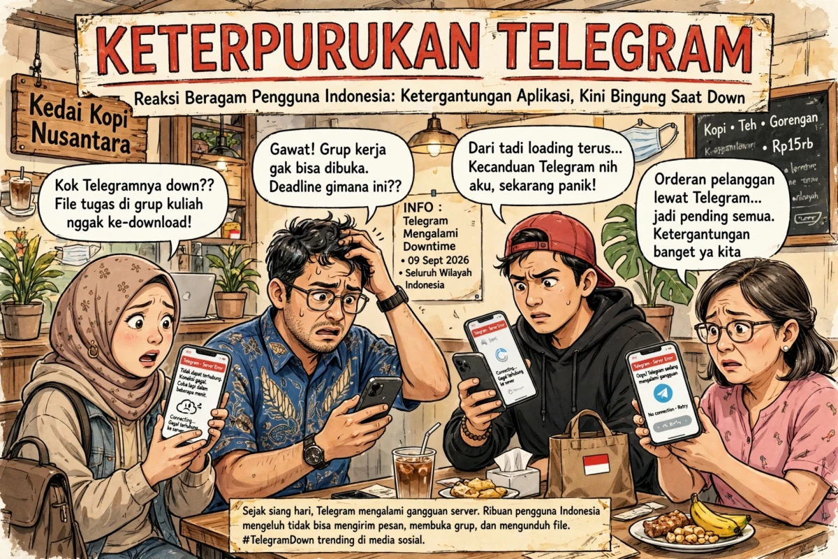 Telegram Down: Apa yang Terjadi dan Dampaknya bagi Pengguna di Indonesia?