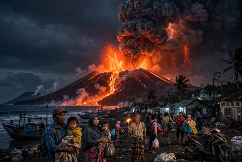 Kondisi Terkini: Erupsi Gunung Anak Krakatau Menjadi Sorotan