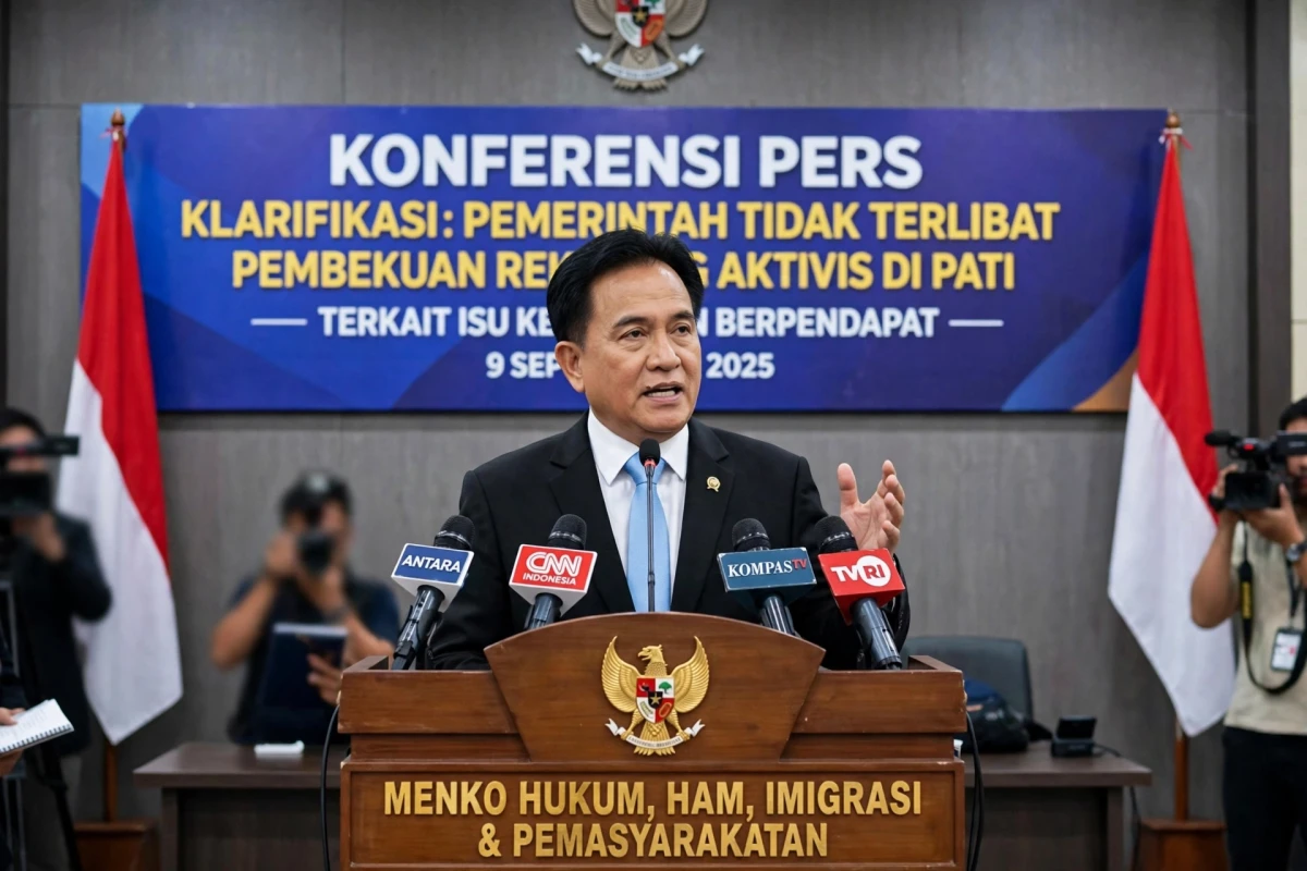 Menko Yusril: Klarifikasi Terkait Pembekuan Rekening Aktivis di Pati