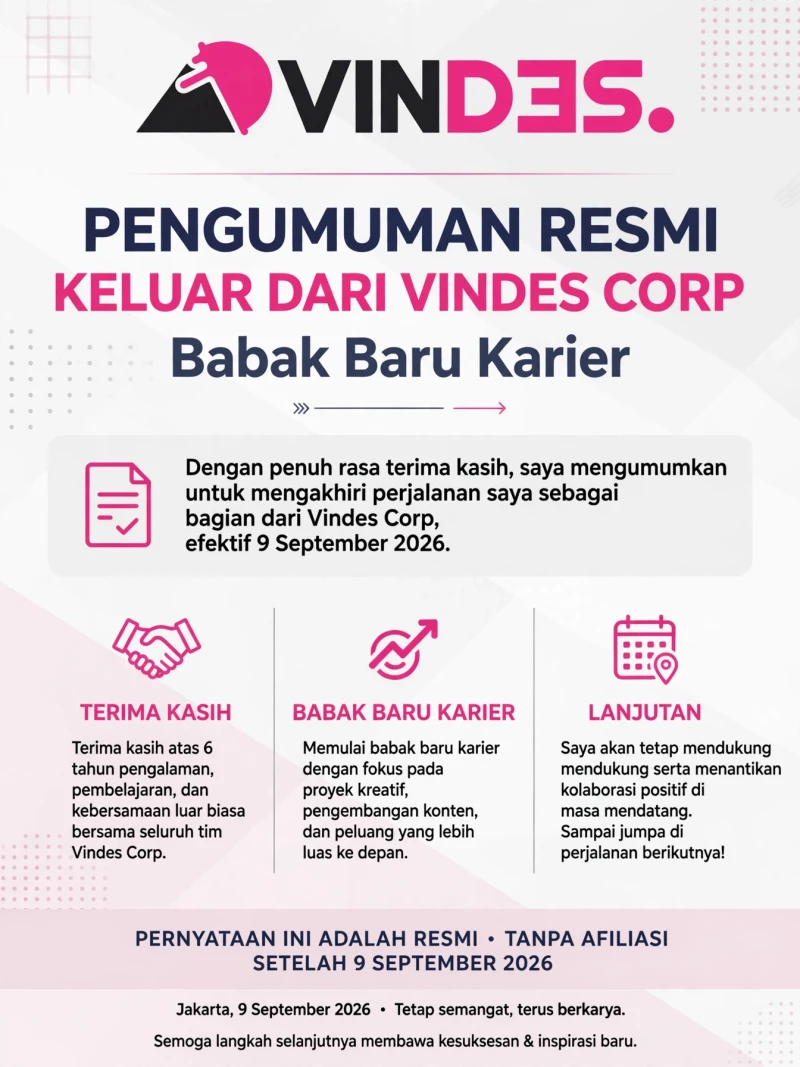 Desta Resmi Keluar dari Vindes Corp: Apa Langkah Selanjutnya?