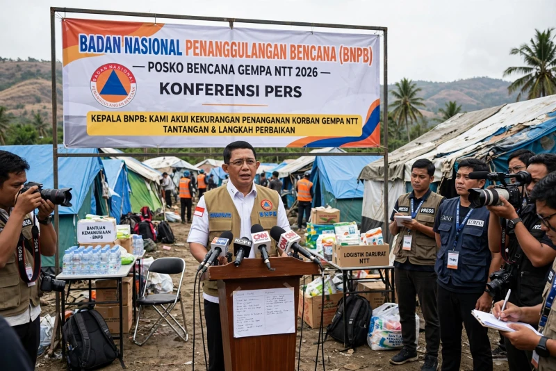 Kepala BNPB Akui Kekurangan Penanganan Korban Gempa NTT