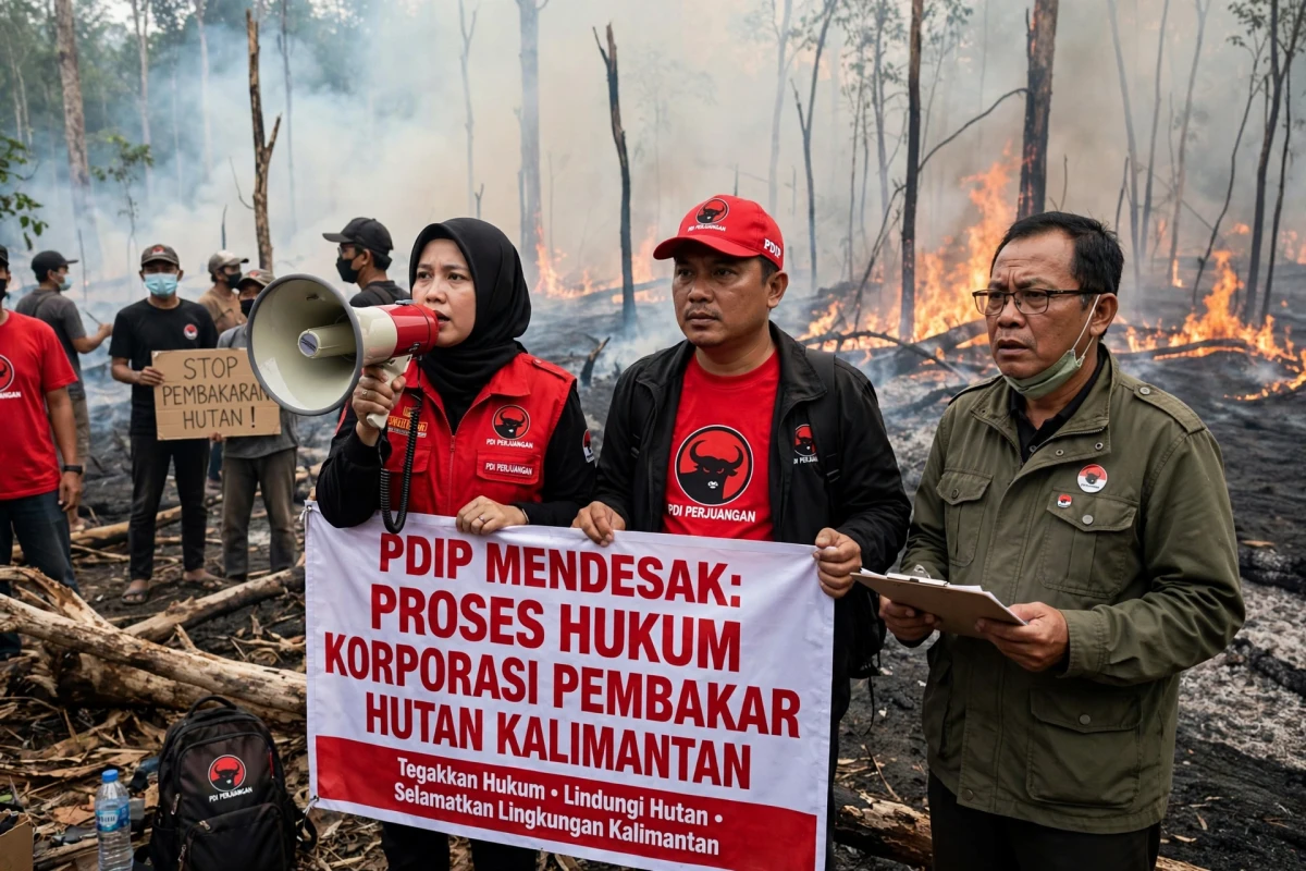 PDIP Desak Penegakan Hukum Terhadap Korporasi Pembakar Hutan di Kalimantan