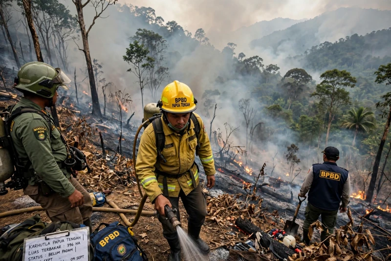 Karhutla di Papua Tengah: Dampak Lingkungan dan Upaya Pemadaman