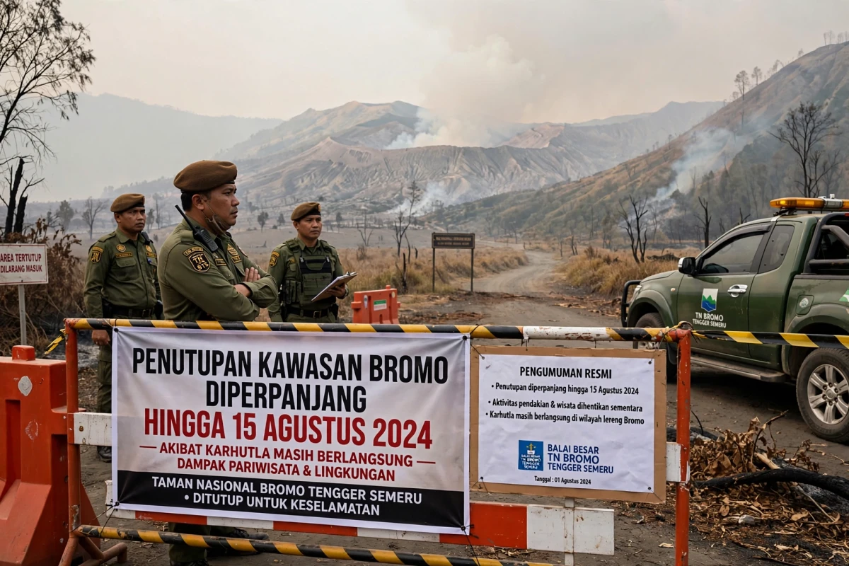 Karhutla Masih Mengancam: Penutupan Bromo Diperpanjang hingga 15 Agustus