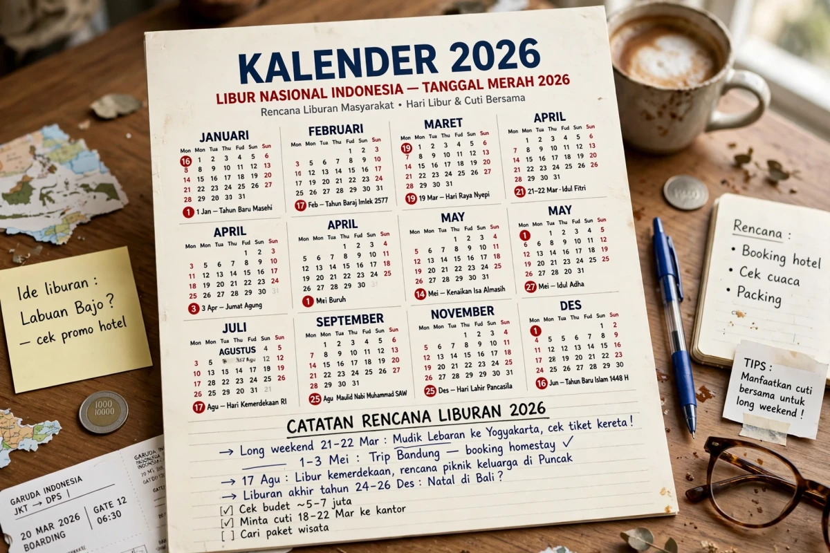 Kalender 2026: Tanggal Merah yang Perlu Diketahui