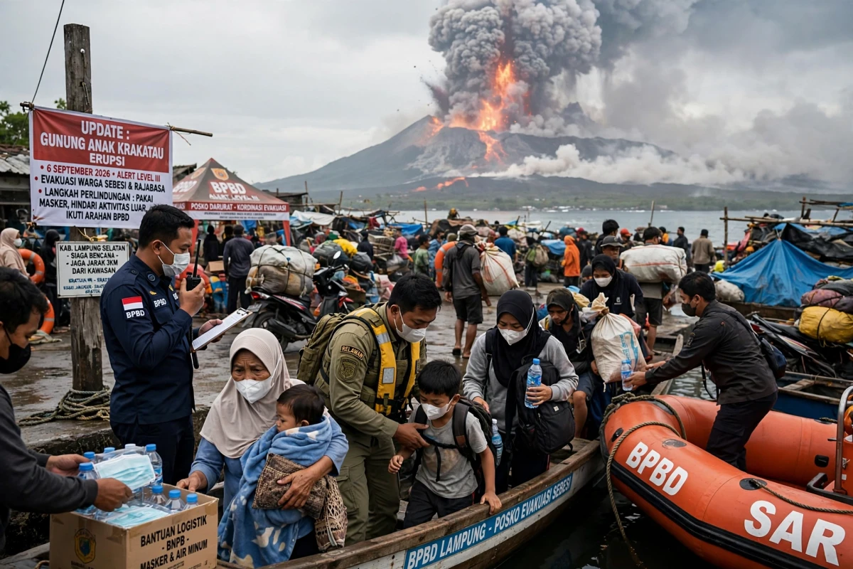 Gunung Anak Krakatau Erupsi: Update Terkini dan Implikasi bagi Warga Sekitar