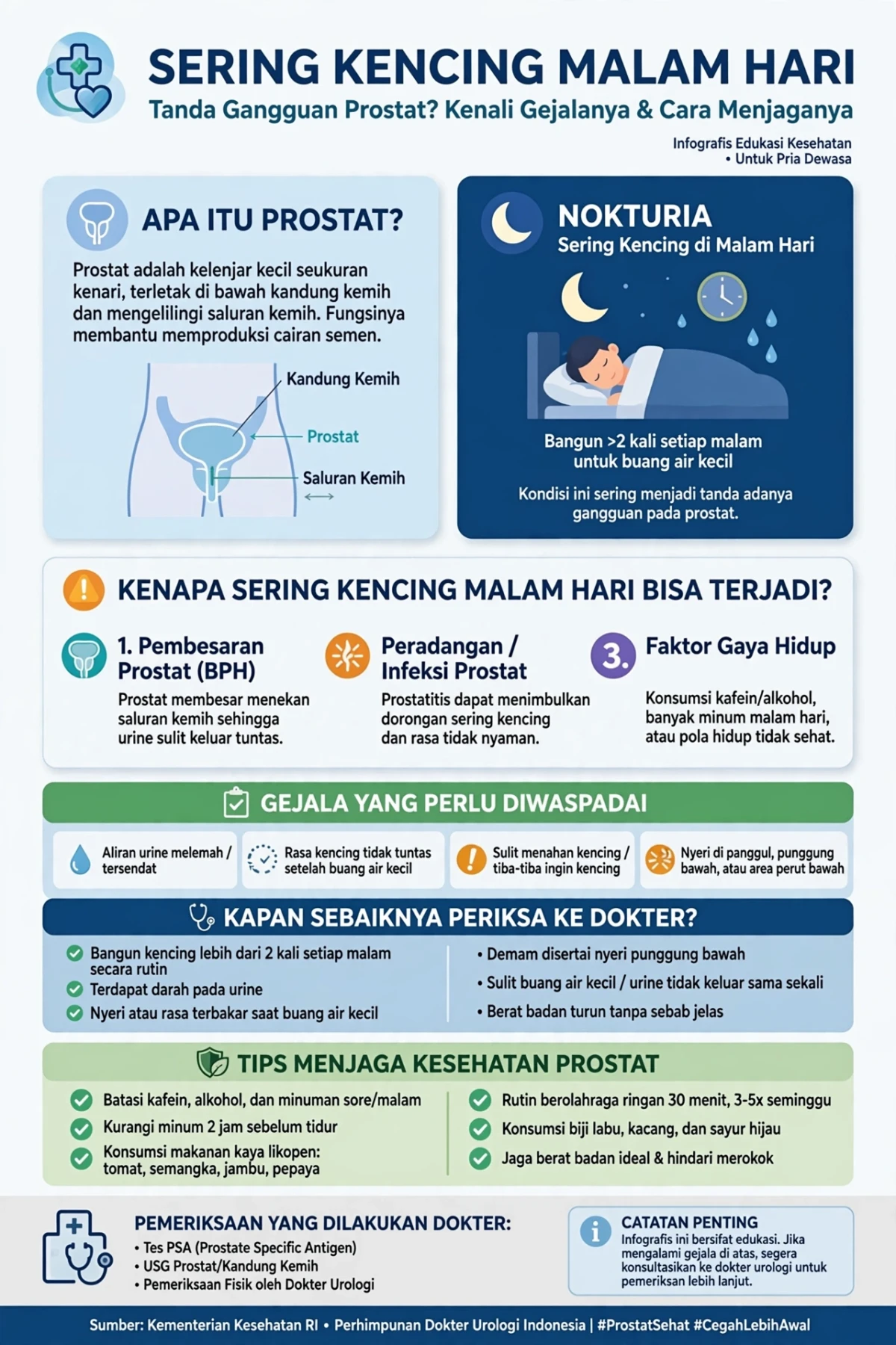 Sering Kencing di Malam Hari: Tanda Gangguan Prostat yang Perlu Diwaspadai
