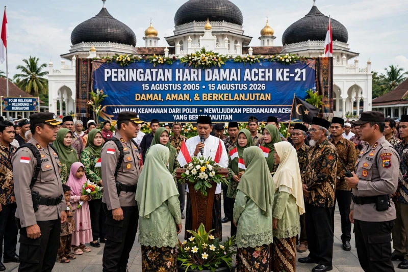 Peringatan Hari Damai Aceh ke-21: Polisi Pastikan Situasi Aman