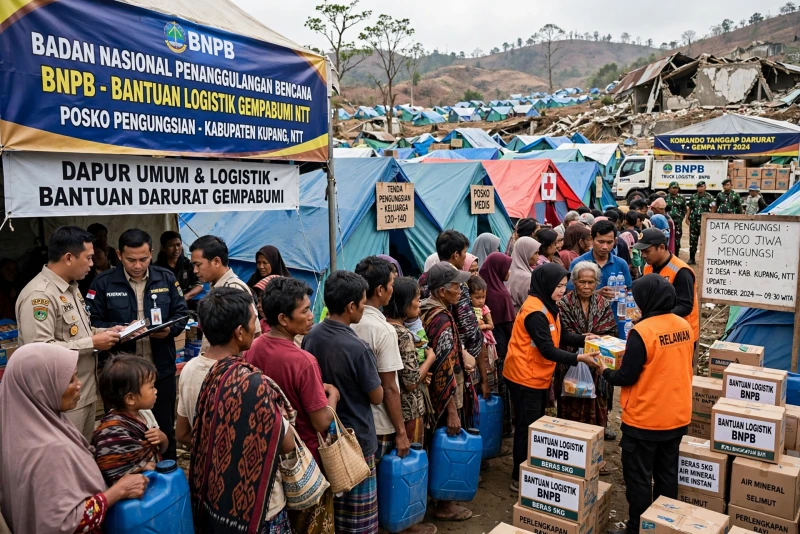 Update Terkini: 5.000 Warga Mengungsi Akibat Gempa NTT