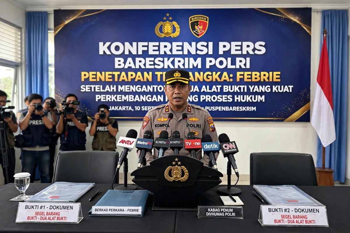 Polri Umumkan Tersangka Baru: Febrie Ditetapkan Setelah Dua Alat Bukti