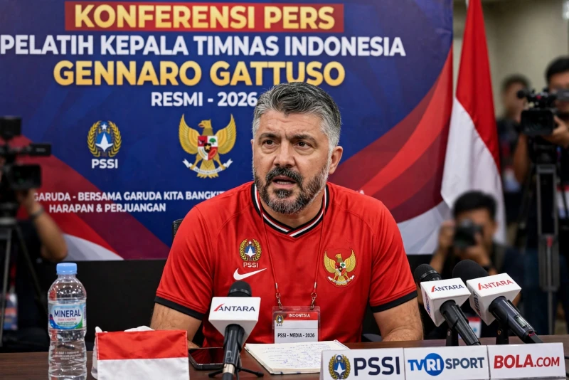 Gennaro Gattuso Resmi Dilantik Sebagai Pelatih Baru Tim Sepak Bola Indonesia