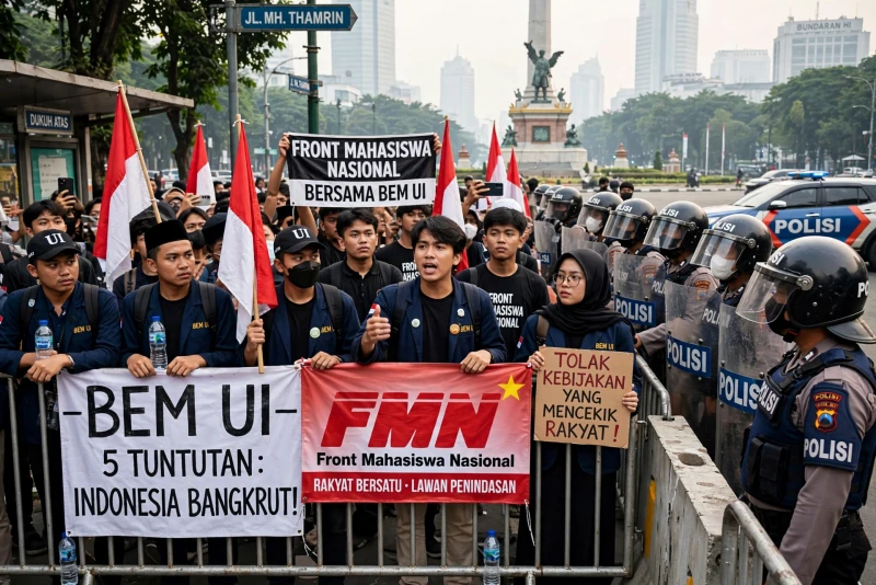 Aksi Demo Mahasiswa: Bentrok dengan Aparat di Jakarta