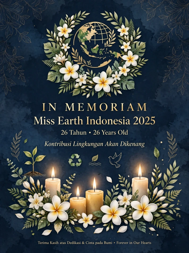 Kehilangan Tragis: Miss Earth Indonesia 2025 Putri Juficha Meninggal Dunia