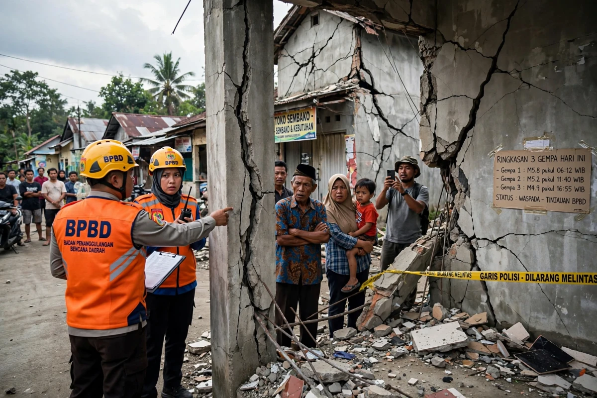 Indonesia Diguncang 3 Gempa: Apa yang Terjadi?