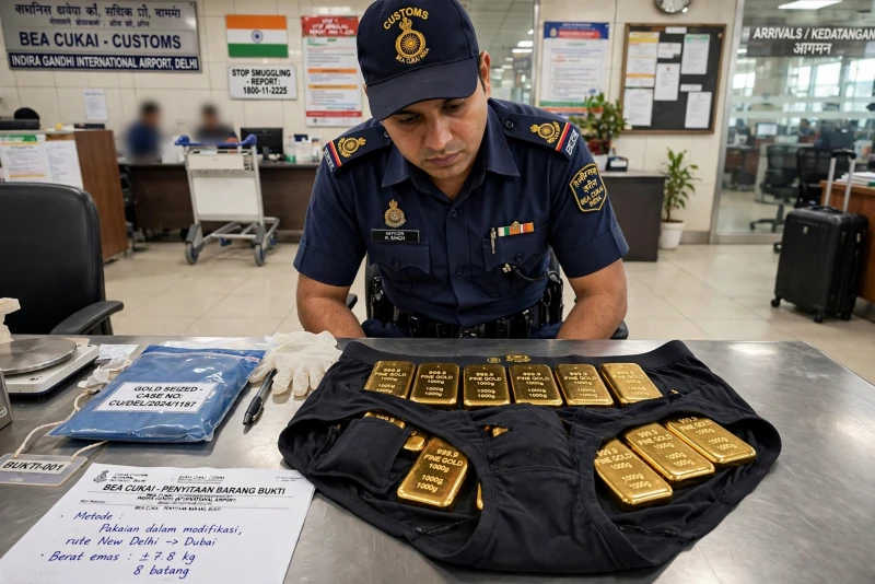 Penyelundupan Emas WN India ke Dubai: Modus Operandi yang Menghebohkan
