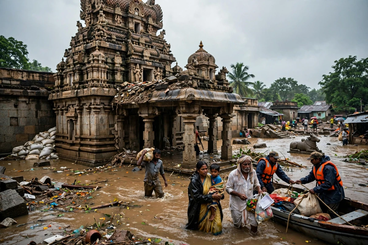 Banjir Melanda Kuil Hindu di India, Masyarakat Terdampak