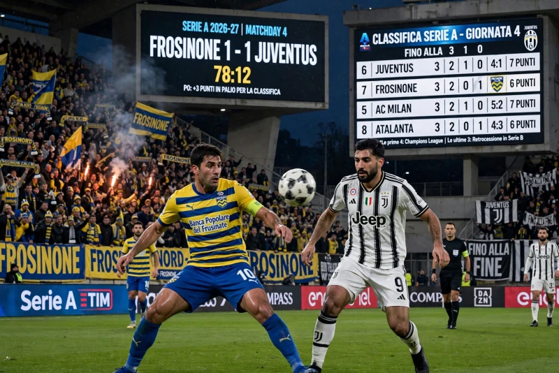 Frosinone Calcio vs Juventus: Dampak Hasil Pertandingan di Klasemen