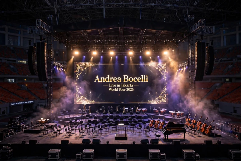 Andrea Bocelli Siap Mengguncang Jakarta dengan Konser Spektakulernya