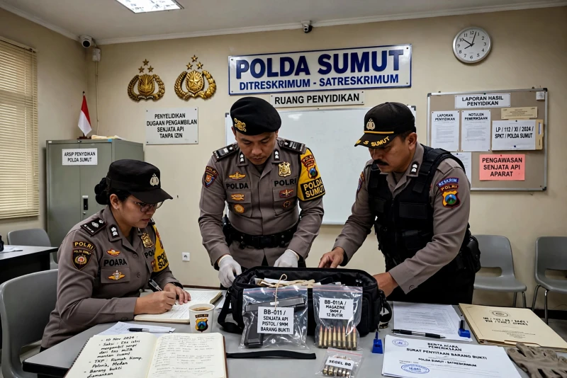 Polda Sumut Selidiki Kasus Eks Istri Polisi yang Diduga Ambil Senpi