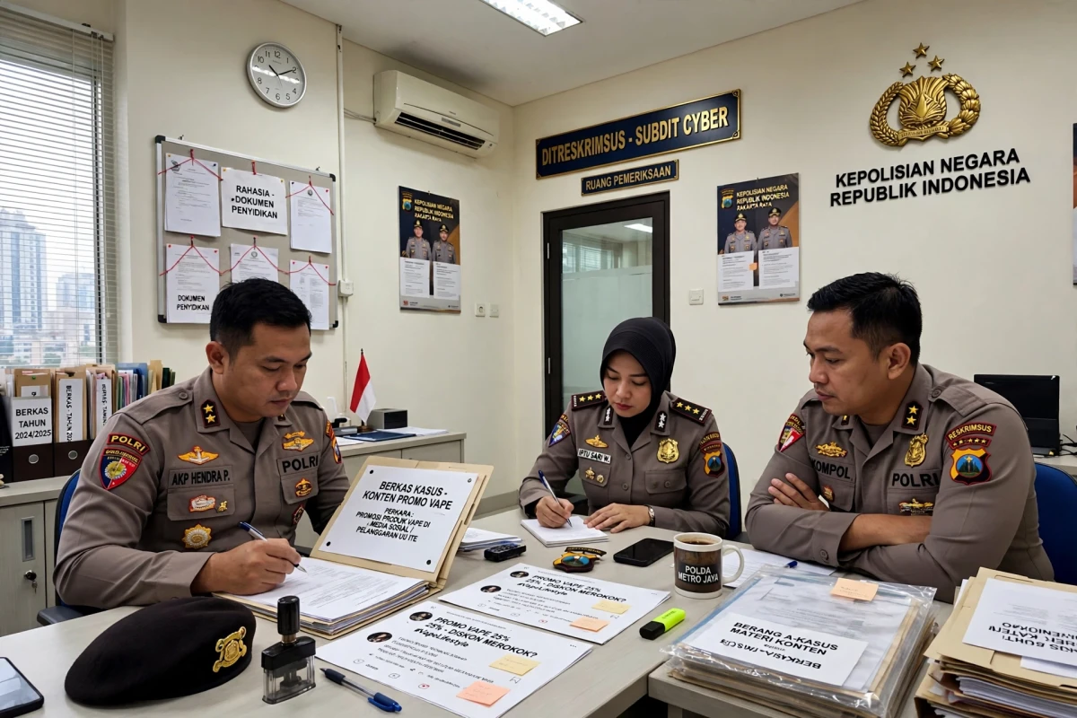 Bigmo Diperiksa Polda Metro: Kontroversi Konten Promo Vape untuk Anak