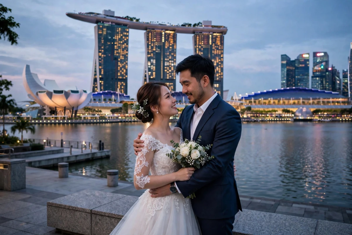 Romantisme di Singapura: Prewedding Felicia Tissue dan Calon Suami