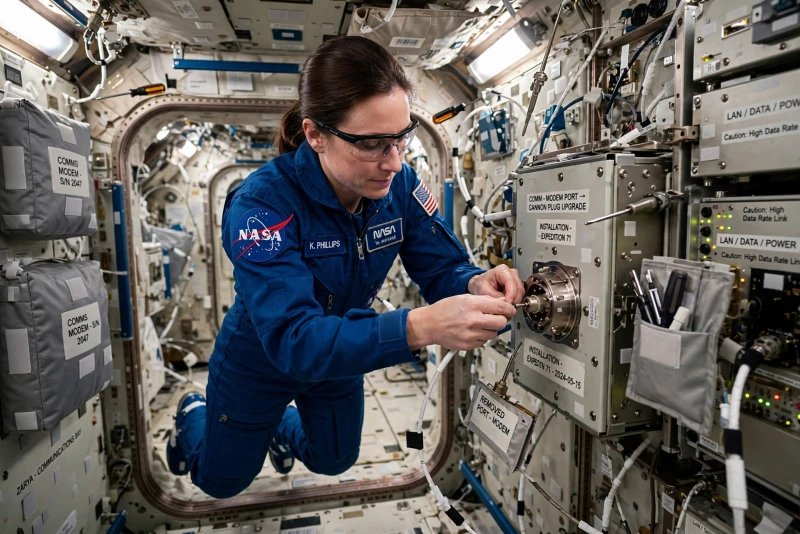NASA Ganti Port Modem di ISS dengan Cannon Plug: Apa Implikasinya?