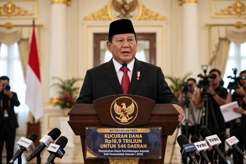Prabowo Guyur Rp18,9 Triliun ke 546 Daerah untuk Gaji PPPK