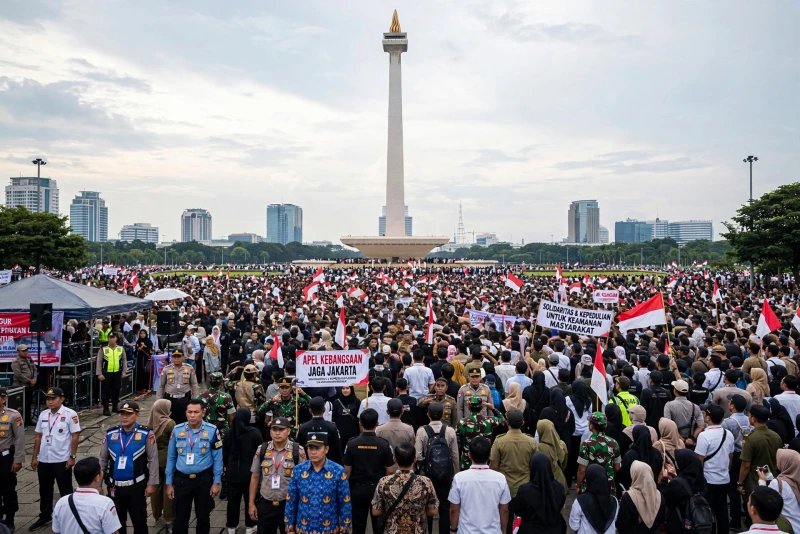 11 Ribu Orang Ramaikan Apel Kebangsaan Jaga Jakarta